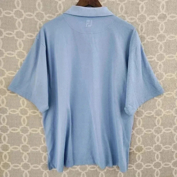 Footjoy Polo Golf Shirt Men's L blue - Picture 2 of 8